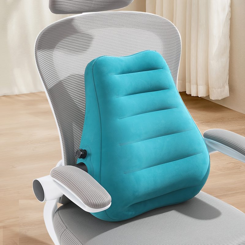 Image of Press-type Inflatable Lumbar Pillow, Lumbar Support Cushion, Long-distance Flight, Rail And Other Sleep Artifacts, Lumbar Pillow, Portable Travel Lumbar Cushion