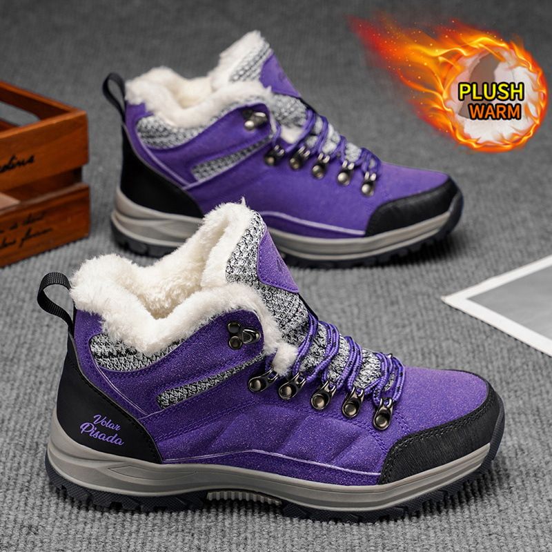 TEMU High Quality Walking Boots, Hunting Winter Boots For Women Men, Trail Lined Warm Ankle Boot, Wide Toe Box Barefoot Sneakers, Footwear Riding