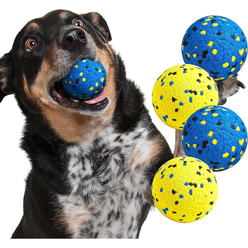 TEMU Dog Balls Tennis Toy Dog Toy Suitable For Aggressive Chewers Durable Chew Toy Water Toy Fetch Ball Suitable For Large Medium Small Dogs And