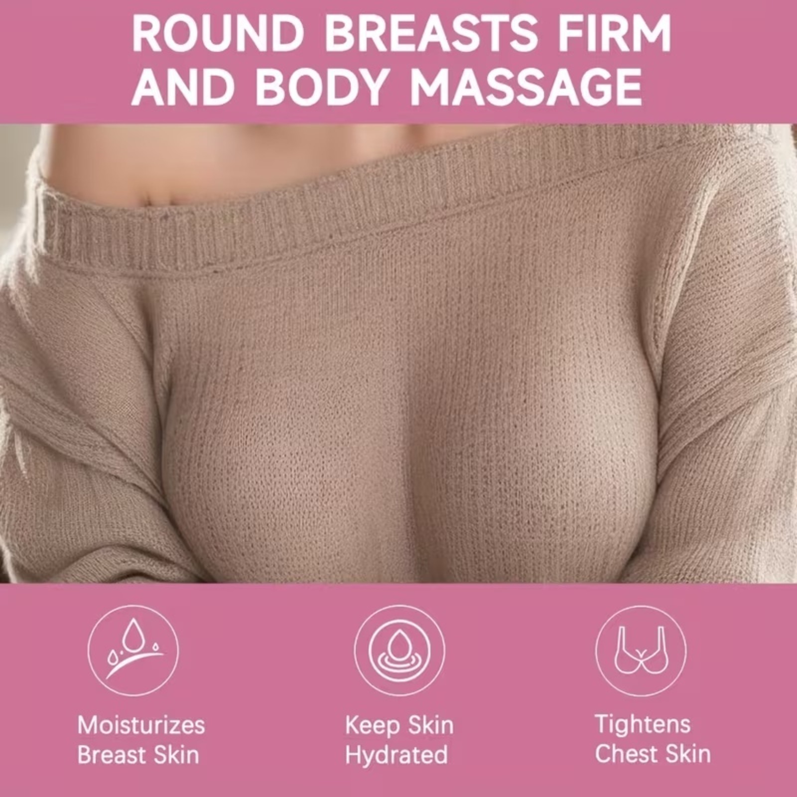 50Gbreast Tightening Cream, Containing Jojoba Oil, Honey, Caffeine, Shea Butter, And Vitamin E, Deeply Moisturizes And Tightens The Skin, Lifts And Tightens The Breasts, Making Them Look Younger And Full of Feminine Charm