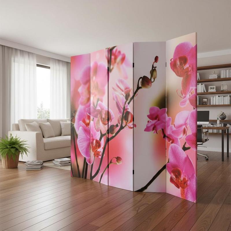 Portable Partition Measuring 200 By 170 Cm, Featuring A Floral Pattern