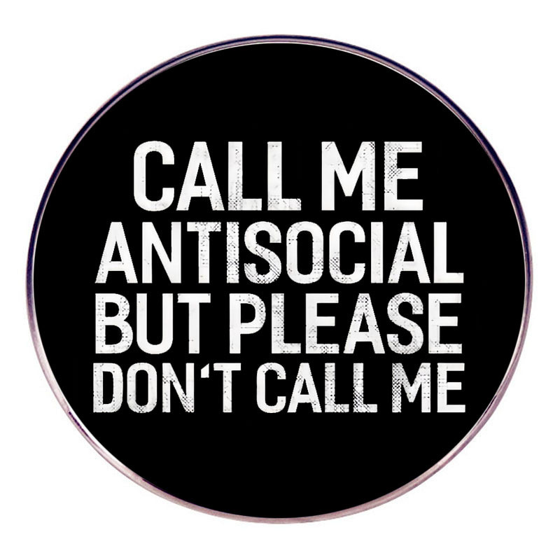 Image of Don' Me Brooch Humor English Slogan Pin Badge Metal Alloy Badge Accessories