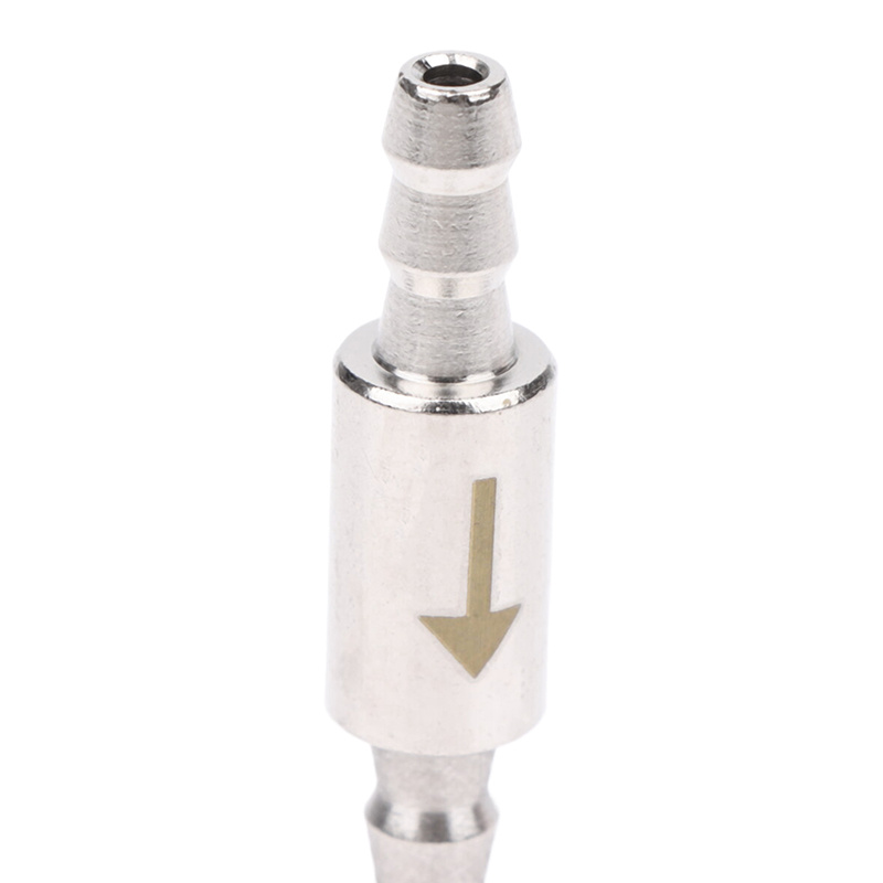 For Co2 Equipment Non Return Water For 4mm/0.16in Pipe Aquarium Stainless Steel Check Valve Dioxide Cylinder To For Co2 System Diffuser, Without Battery