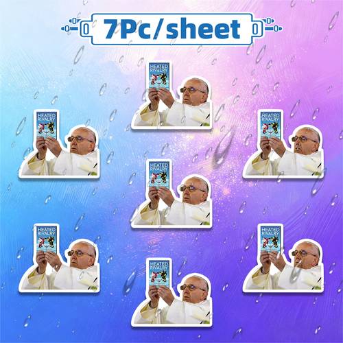 item picture 7pcs sheet a vinyl sticker featuring a and a sticking on car bumpers windows laptops phone cases helmets and fridges