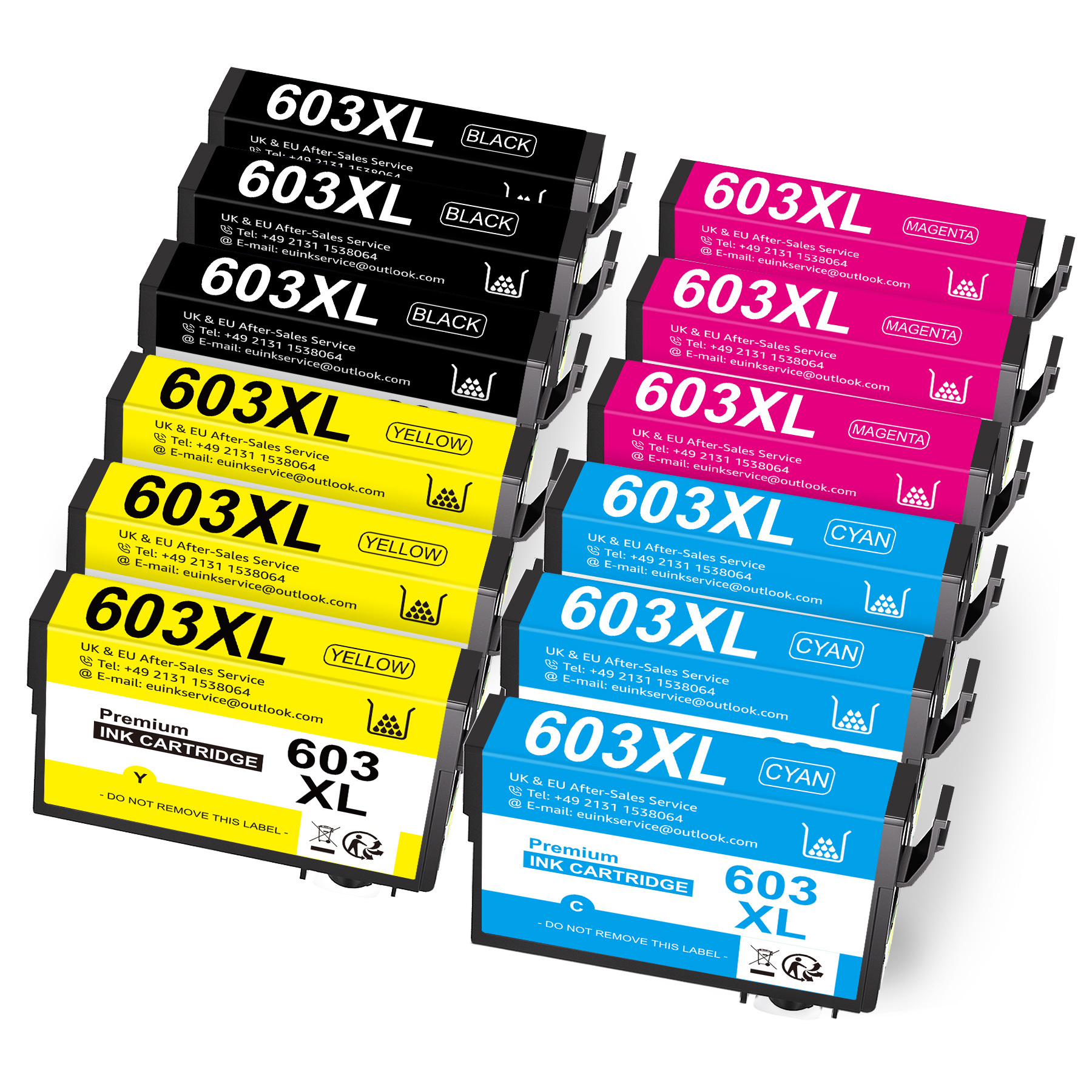 Compatible 603xl Printer Ink Cartridges - Xl Replacement Ink Tanks Suitable Home Xp-2100/xp-2105/xp-3100/xp-3105/xp-4100/xp-4155 & Workforce Wf-2810/wf-2830/wf-2835/wf-2850 Printers (compatible Brand)
