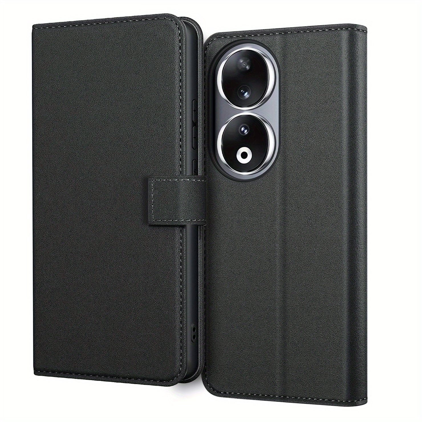 TEMU Phone Case - 90 Case With Kickstand Faux Leather Card Slot Flip Protective Phone Case Cover