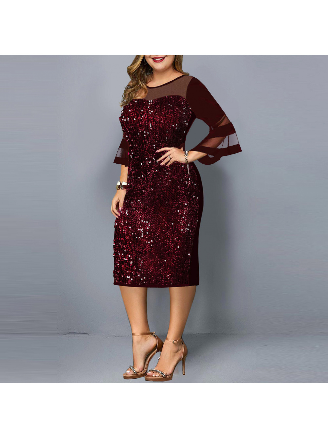 women sequin dresses sold on Temu United States