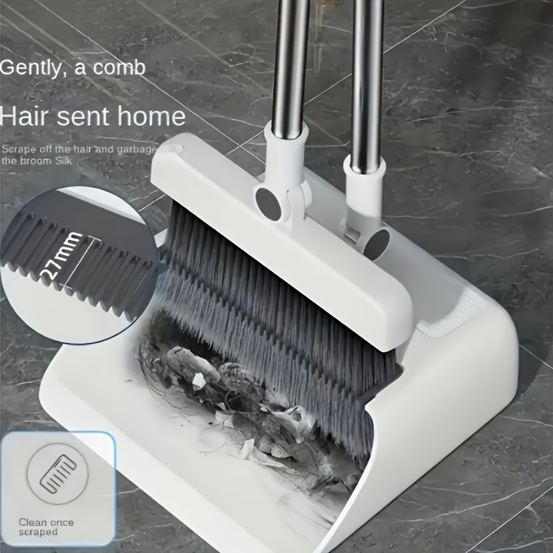 3 in 1 90 off layer broom and broom set   bristle broom multi surface cleaning kit suitable for living room bedroom bathroom carpet hard floors durable plastic home and   use Product details 7