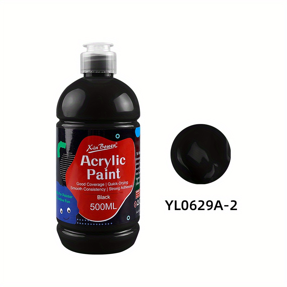 Premium Acrylic Paint 14 Colors In 500ml Bottles, Thick & Opaque Coverage For , Outdoor Sketching, Canvas Painting, Wall Murals, And Crafts (artists, Students, Hobbyists)