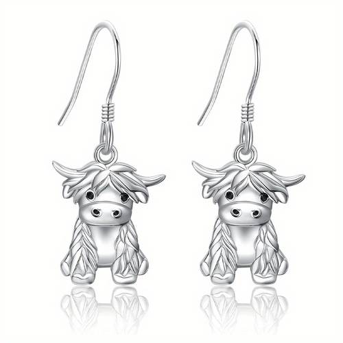 small and exquisite yak shaped stud earrings a simple and a ladies and girls on anniversaries