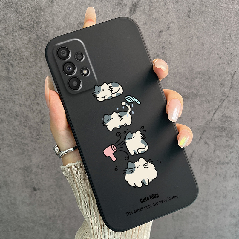 phone case cute creative blowing cat phone case 73 - Temu Oman