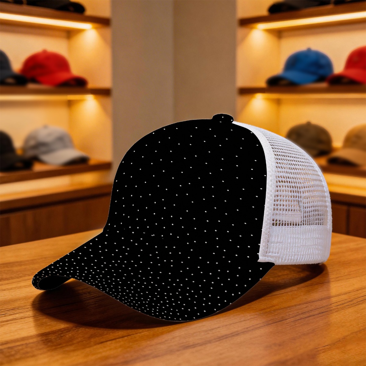 TEMU 1pc Casquette Snapback Ajustable à Motif Dispersé Dégradé Poussière d'Étoiles, Casquette en , Tissu Polyvalent Non Extensible avec Ajustement