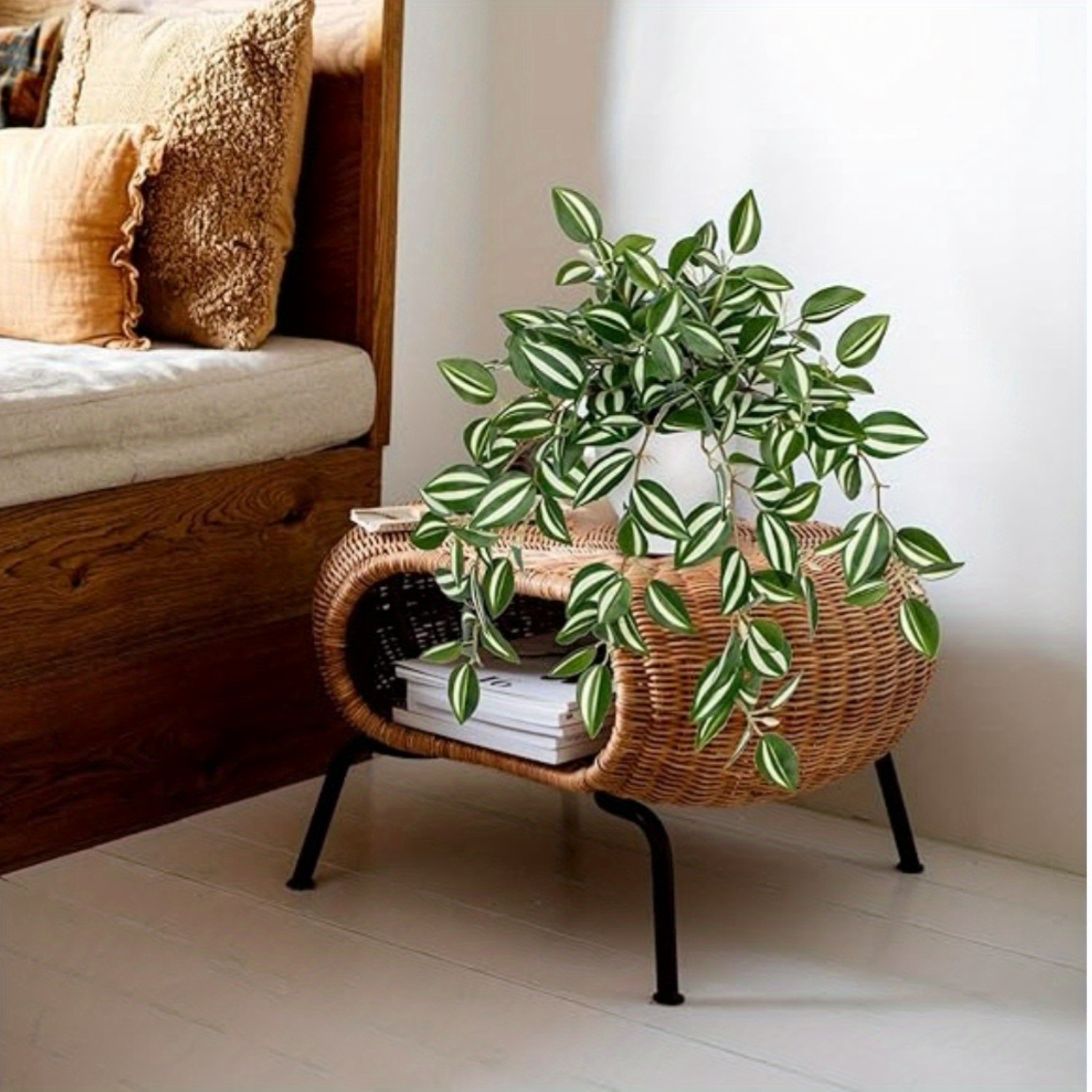 6 Mini Piante Finte In Vaso - Decorazione Verde Per Interni Ed Esterni - Foto 7