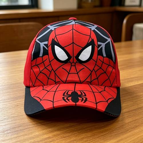 1pc spider adjustable baseball cap spider and web print breathable and lightweight suitable for outdoor activities casual wear comic
