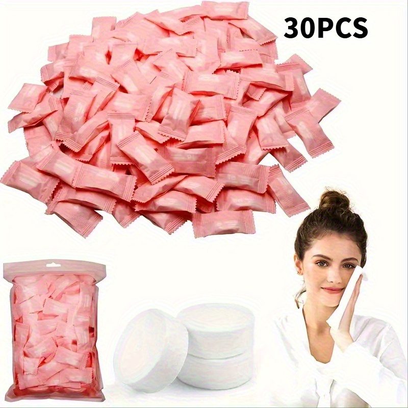 30pcs, /pack, Disposable Compressed Towel, Portable Disposable Compressed Towel - Lightweight, Suitable For Outdoor Travel And Camping
