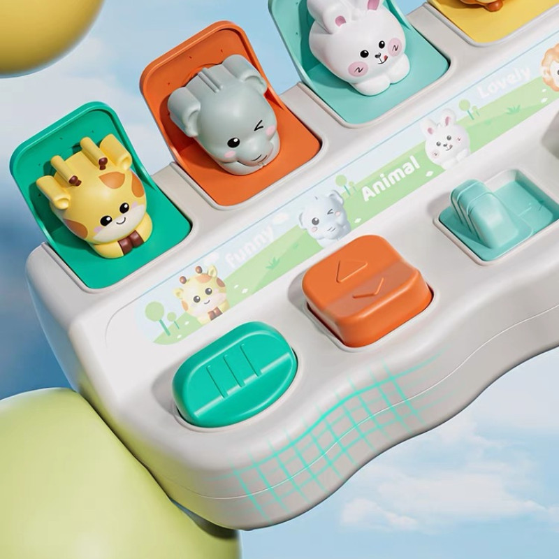 musical interactive toy featuring   up animals for toddlers designed to teach cause and effect in 2