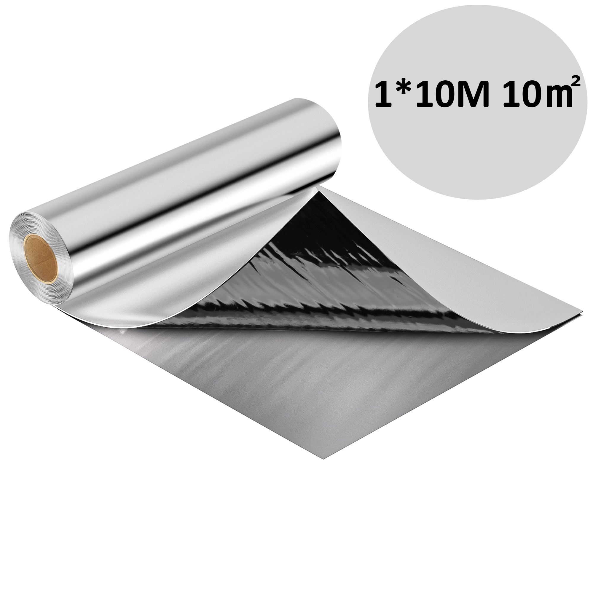 E-shop 1*5/1*10m Dachmembran, selbstklebend, mit starkem Asphaltkleber, einfach zu verwenden, geeignet für Gartenvillen, Garagendächer Schuppen