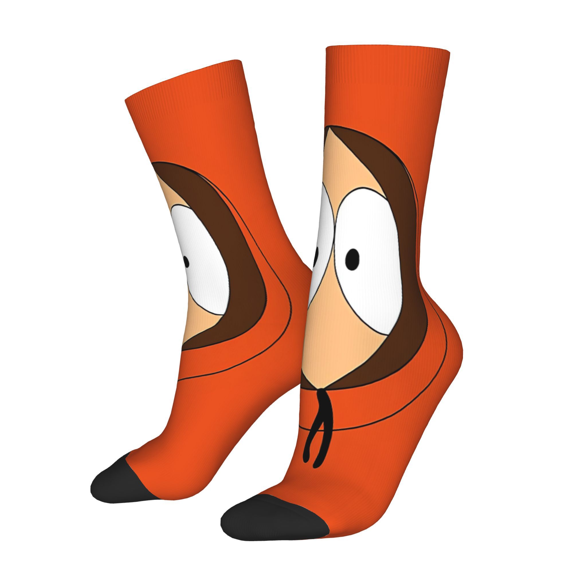 TEMU Chaussettes tubulaires mi-hautes à motif imprimé sur le thème pour homme, chaussettes tendance pour couples, chaussettes pour homme