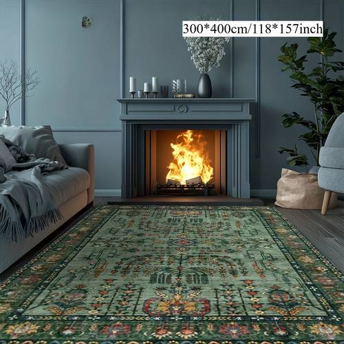 alfombra extragrande de terciopelo, 1 pieza, 830 g/m², con de estilo aristocrático vintage. estilo decorativo , adecuada para múltiples como alfombras de , cojines de sofá, felpudos, alfombras de dormitorio y alfombras de exterior. ideal para
