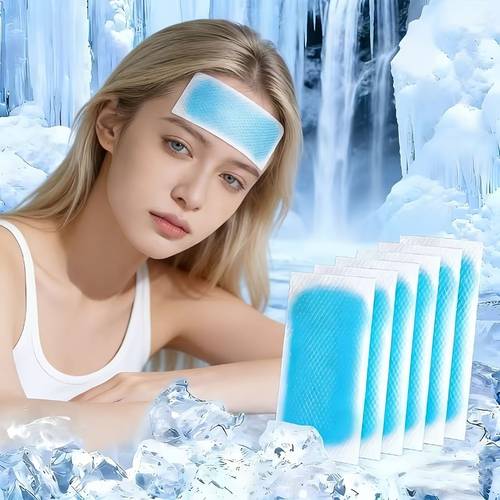 Cold Compress Pack Sports Bandage - Suitable for Outdoor Sports and Fitness Enthusiasts, Bandage for Home and Exercise, Disposable Cooling Cold Compress - Ice Pack. Instant Cooling Application, Non-slip, for and Cooling Down