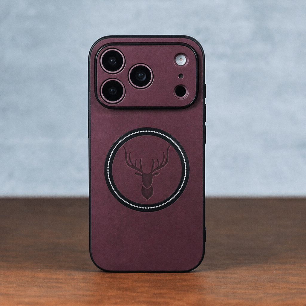 TEMU Phone Case: Luxury Retro Business Artificial Sheepskin Synthetic Leather Case Compatible With Iphone 18 Pro Max 17 16 15 14 13 Pro Women Deer
