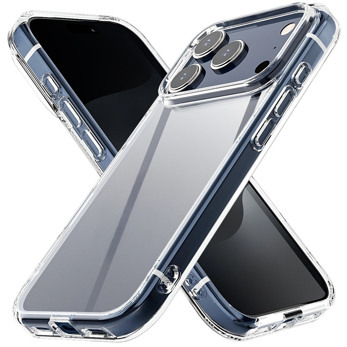 TEMU Чохол для телефону - Прозорий м'який чохол для Iphone 17 Pro Max, Ультратонкий протиударний чохол для Iphone 17, Air, 16, 15, 14, 13, 12, 11,