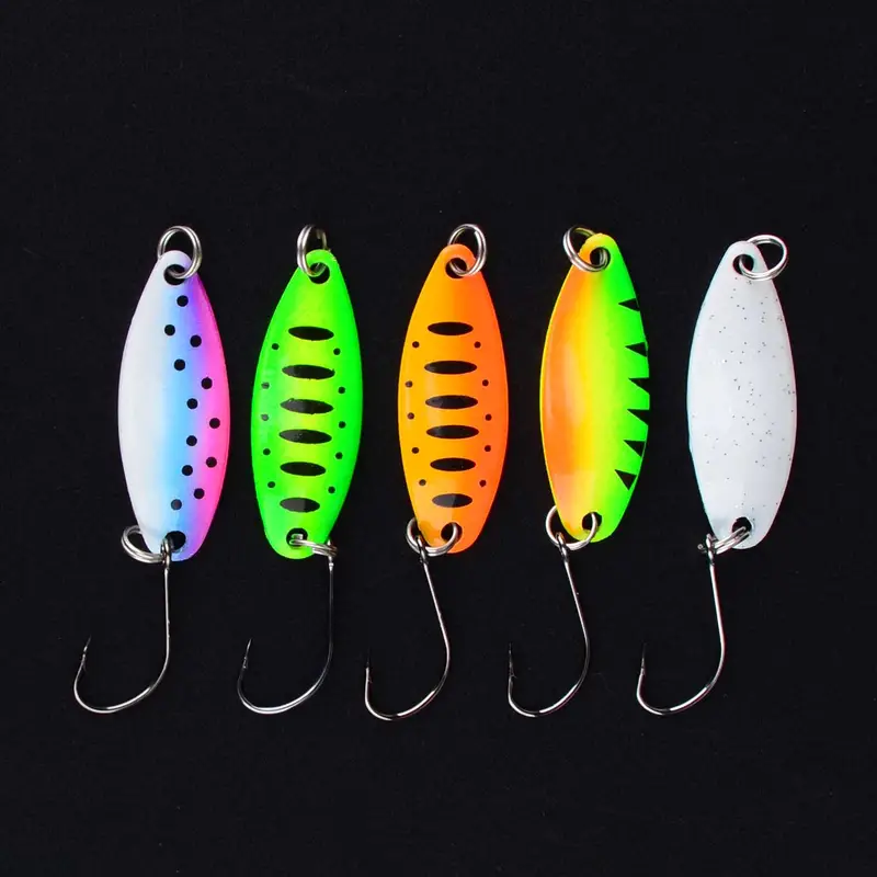 Cuillère Leurre de Pêche 5g-20g avec Hameçons à Plumes Appât en Métal Or/argent Attirail Cuillère Leurre de Pêche 5g-20g avec Hameçons à Plumes Appât en Métal Or/argent Attirail