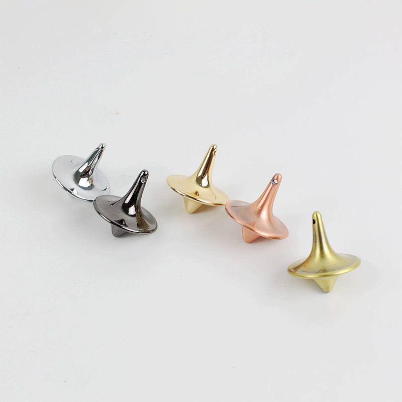 Image of 3 Mini Stainless Steel Spinning Tops In Random Colors, A Stress-relief Toy For Sports Enthusiasts, Portable Handheld Spinners, Creative Metal Frictionless Small Cyclone Finger Fidget Spinners