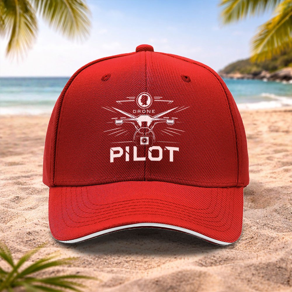 TEMU 1pc Drone Pilot Fashion Baseball Cap, Lightweight And Adjustable, Unisex, Suitable For Running, Fitness, Outdoor Sports, And Other , Gear