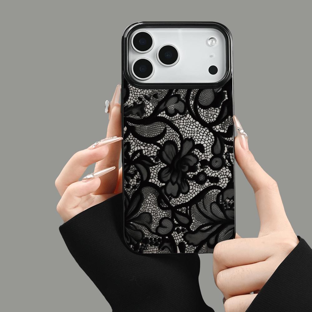 phone case black lace phone case pattern phone case - Temu Oman