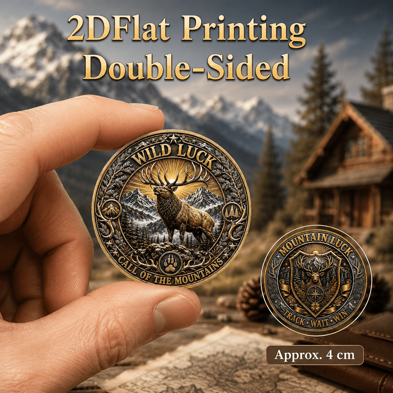 Wild Deer Themed Commemorative Coin