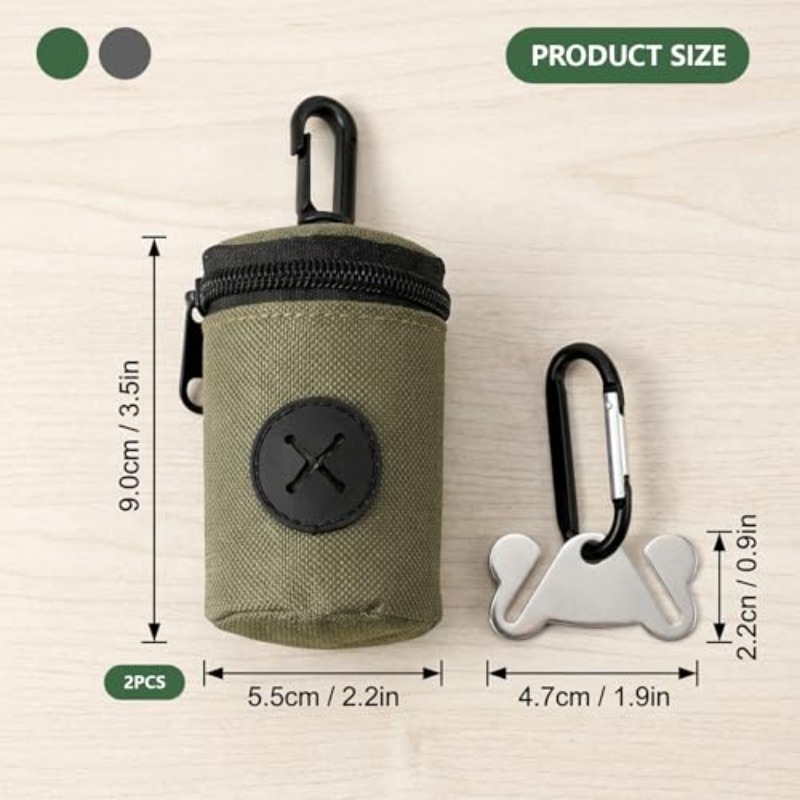 Dog Poop Bag Holder Steel Bone Clip Poop Bag Dispenser Durable Compact Dog Waste Bag Holder for Outdoor Walking Travel And Daily Pet Use