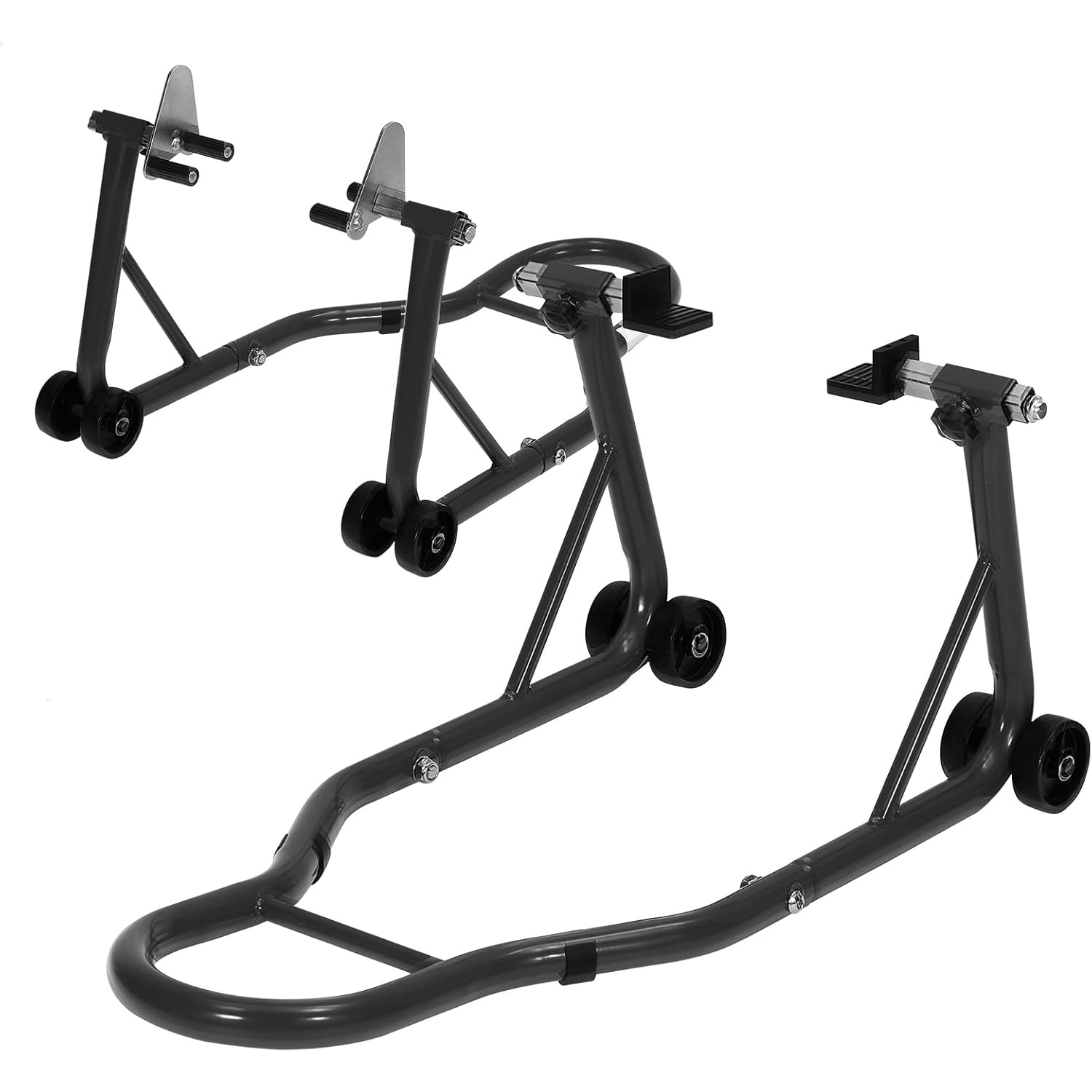 TEMU Motorcycle Stand Lift - 900lbs Front & Rear Combo Universal Motorcycle Stands, Compatible With Most For For For Motorcycles, Red