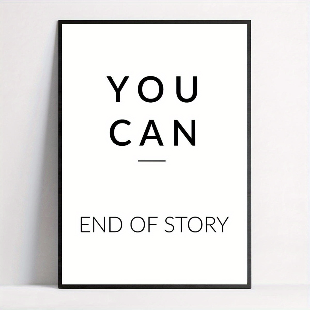 TEMU 2d Flat, 1pc No Frame [modern Art Deco Retro Poster] Inspirational Canvas Art Print "you Can - " Style Motivational Wall Hanging Decor For Home