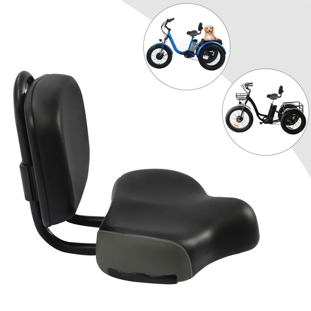 Bike Tricycle Seat Rest Seat Cushion Pad W/ Backrest New