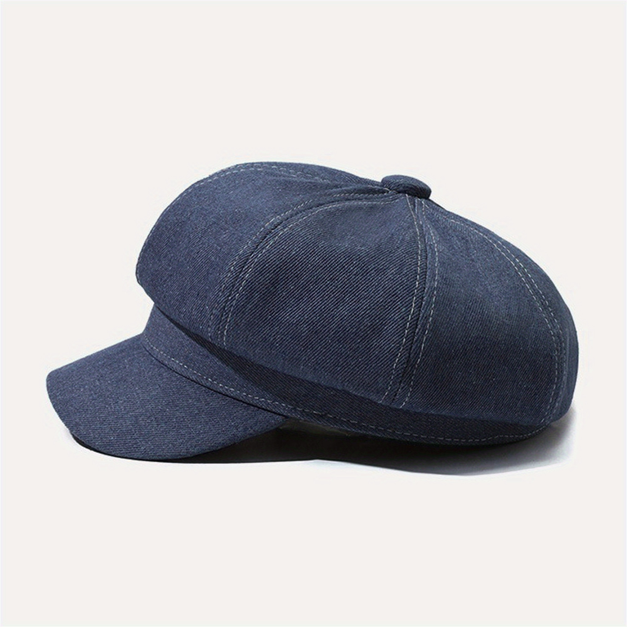 women's denim newsboy beret cap visor cap elegant paperboy
