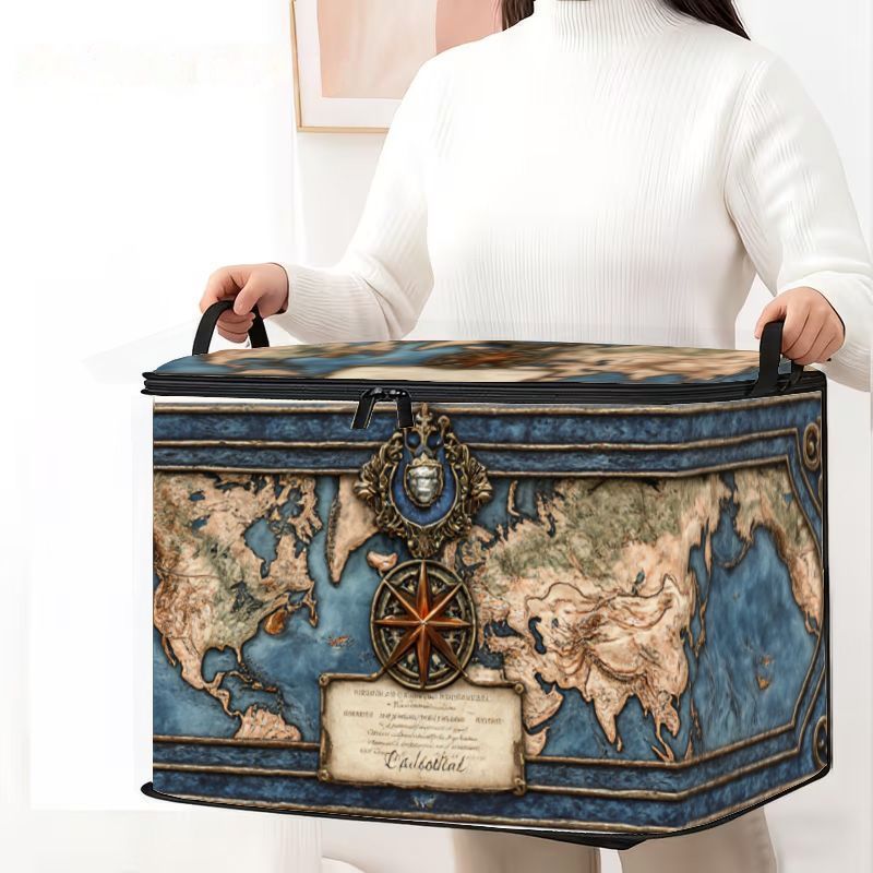 item picture     storage trunk featuring intricate   and ornate metallic detailing this decorative chest offers a sophisticated solution for organizing   blending   exploration aesthetics with elegant