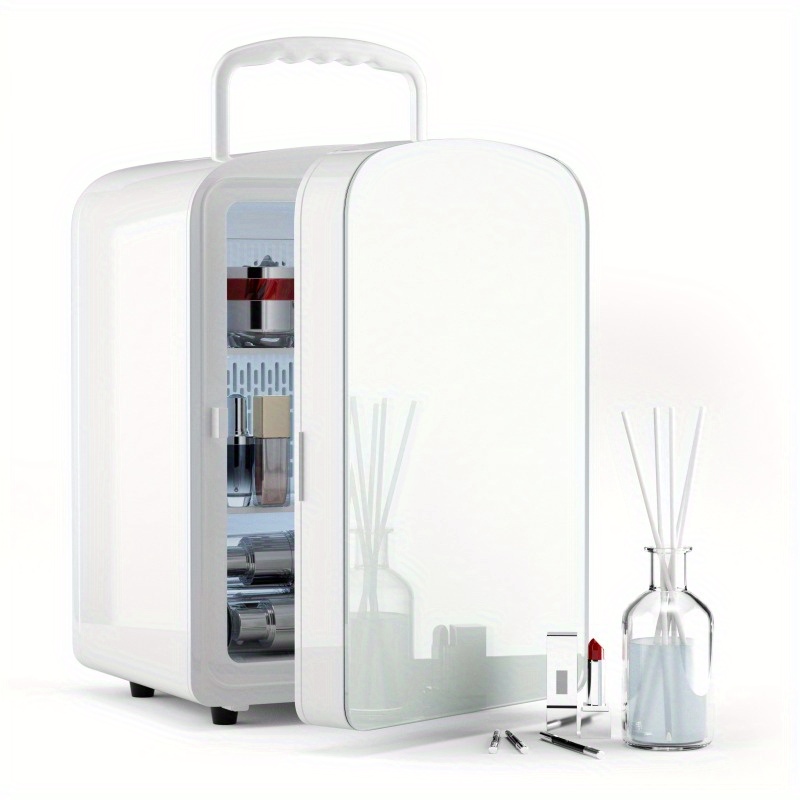 9 Liter Carrying Handle Beauty Refrigerator with Makeup   Small Refrigerator for Car Travel SUV, 12V
