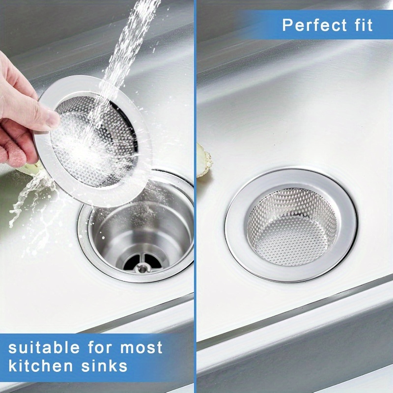 Stainless Steel Hair Catcher Strainer For Bathtub & Sink Drains - Easy Clean Bathroom Drain Cover 7 thumbnail image