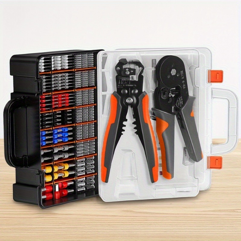 crimping tools and wire   and terminals hsc8 6 6a awg 23 10 self adjusting crimping tools   in 1 multi function automatic wire   hexagonal crimper for   terminals electricians crimping tool kit