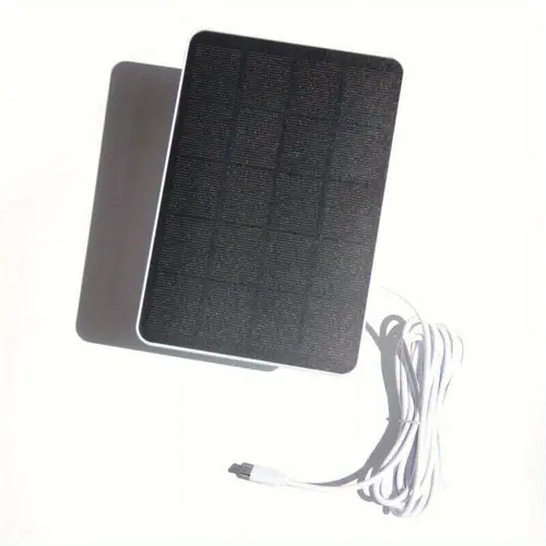 10w 20w solar panel charger for outdoor security cameras high portable power supply with stable output usb cable mounting base for solar powered surveillance cameras