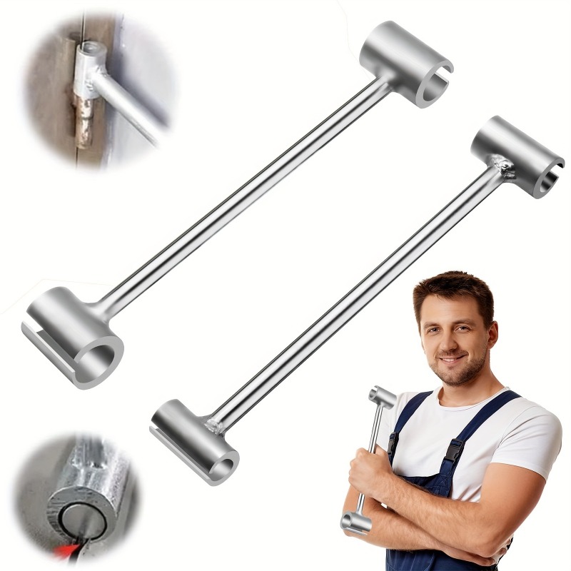 TEMU Pro 2pcs Hinge Adjustment Kit! Versatile Wrench For Accurate Gap Correction, Suitable For Security Doors And Cabinets, Key Tools For Installation And Repair