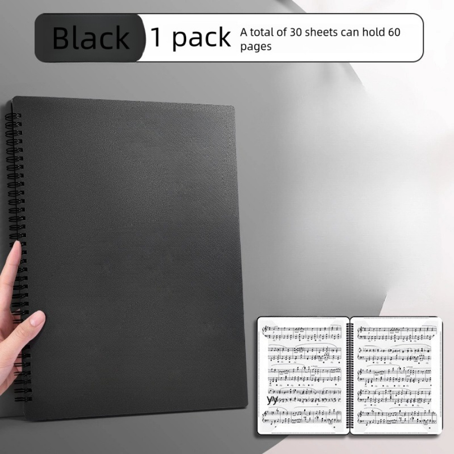 20 30   hold     page a4 size black double sided piano     folder for   piano 0