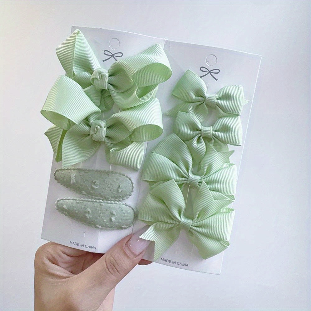 8pcs/set Of Cute Bow Hair Clips, Ponytail , Fantasy Theme, Ideal For Daily Life Matching, Additions