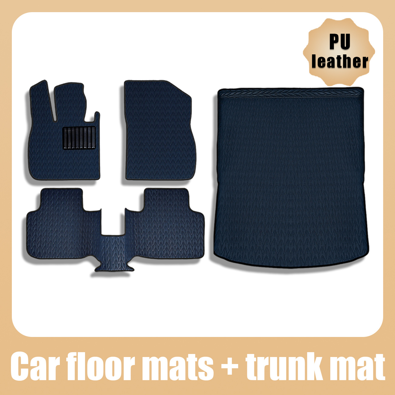TEMU For Byd 3 2022-2025 Car Floor Mats   Trunk Mat, Upper Trunk Layer, Vehicle Interior Upgrade, Use, Pu Leather Car Mats, Decoration, Durable Car