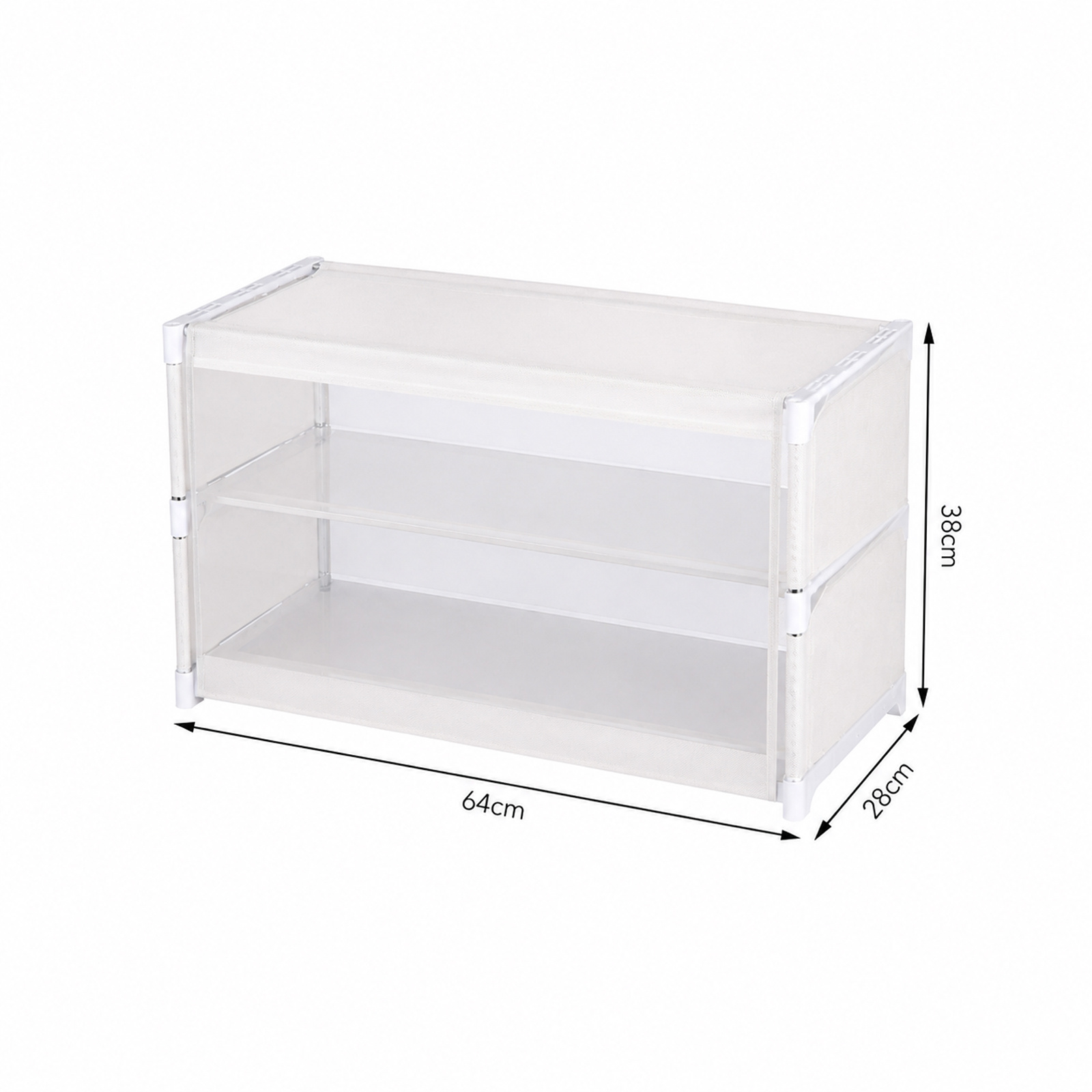Image of 1 Set 3 Layers Clear Shoe Cabinets With Flamshell Doors Tall Freestanding Shoe Racks For Entrance Or Hallway, Durable Construction, Shoe Storage Organizer, Mounted Wardrobe System