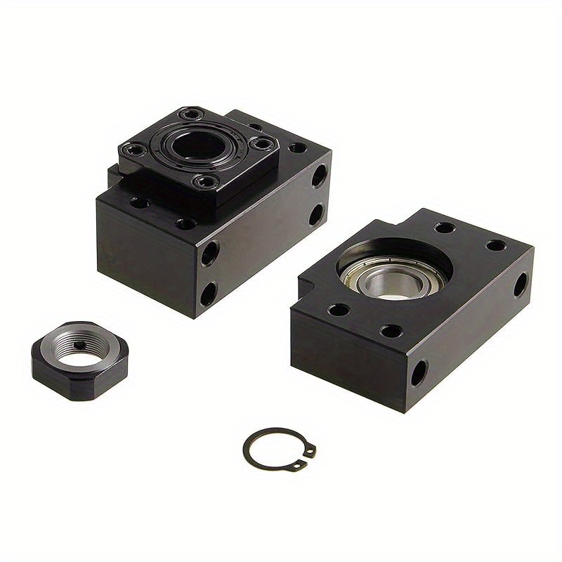 1 Set Bk12+ Ballscrew Standard End Supports, For Sfu1604 Sfu1605 Sfu1610 16mm Ball Screw And Cnc Machine Parts