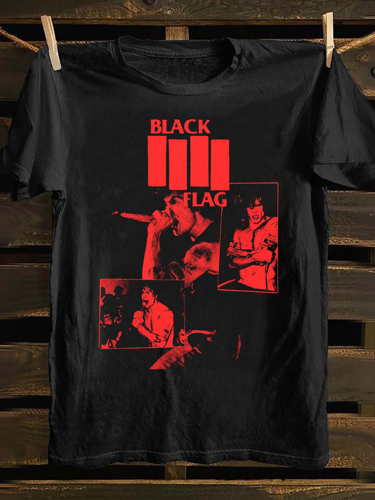mens punk shirt sold on Temu United States