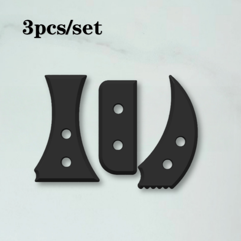 TEMU Set de 3 outils de en poterie en plastique robuste avec multi-trous et bords tranchants — extrudeuse , adaptée pour le façonnage de textures, et