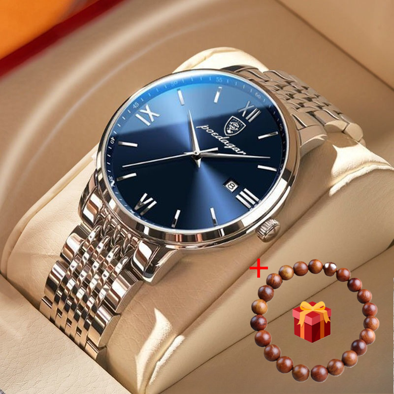TEMU Men's Watch, Personalized Business Men's Watch, Fashionable Item, Practical For Daily Use, Suitable For Gatherings, Travel, Work Wear, Christmas